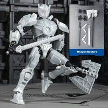 Model Mecha Lucky 13 Multi-Joint Posable Wanderer Terbaru 2026, Figur Boneka Rakitan 3D, Boneka Artikulasi DIY, Hadiah Buatan Tangan untuk Anak Laki-laki, Hadiah Natal - MultiWarna - View 17