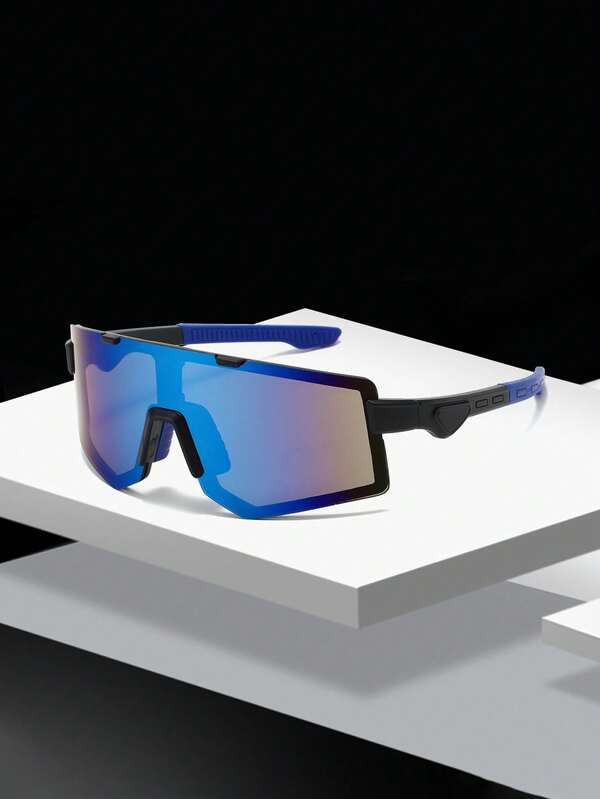 نظارة ركوب الدراجات الكبيرة الحجم المحيطة للنساء، نظارات رياضية مقاومة للرياح لركوب الدراجات على الطرق، قطعة واحدة