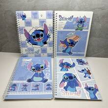 8 PCS Random  Cartoon Stitch Coil Notebook Cute Stitch Notebook Suitable For Party Notebooks, Office Notebooks, Notebook Materials, Back To School Season, Birthday Gifts - Multicolor - View 8