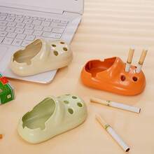 1 Piece Of And Cute Perforated Shoe Ashtray, High-Value Home, Living Room, And Office Ashtray Ornament. - Multicolor - View 1