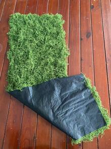 1pc Silk-Like Moss Lawn, Artificial Woolly Moss Mat, Square Fake Grass Mat, Fake Moss, Grass Turf, Decorative Green Moss Miniature Landscape, DIY Lawn, Outdoor Garden Decor, For Events, Parties, Weddings - Multicolor - View 19