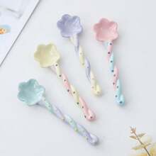 Ceramic Long Handle Spoon, Cute Ins Style Mixing Spoon, Coffee Spoon, Girly Spoon