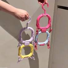 A Set Of 4-Ring Storage Hooks, Over-The-Door Hat Storage Clips, Household Baseball Cap Storage Rack, Multi-Functional Bag Hanging & Display Rack For Wardrobes