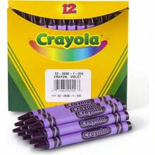 Crayones en verde, ceras a granel, 12 unidades - Violeta - Ver 2