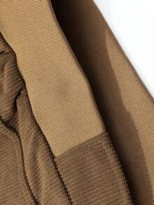 Men's Autumn/Winter Corduroy Stand Collar Jacket, Soft Fabric, & Versatile Jacket - Coffee Brown - View 7