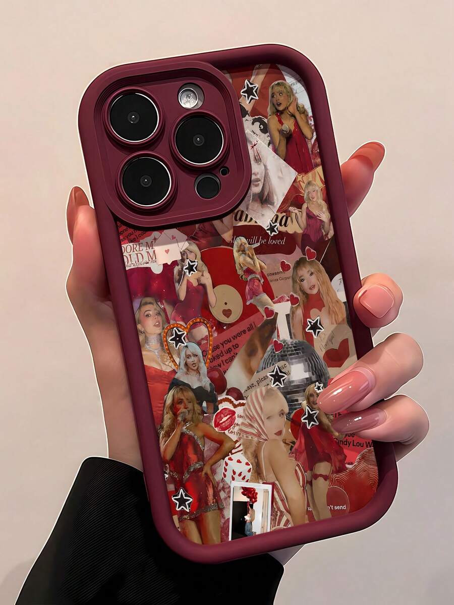 Funda para teléfono Love and Fun de TPU compatible con teléfonos , 17, 16 Pro Max, 15 Pro Max, 13 y 12. Fabricada en TPU, ofrece protección contra golpes y caídas. Un regalo ideal para familiares, amigos, parejas, el Día de Muertos y Halloween. - Rojo - Ver 1