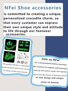 26pcs Glow-In-The-Dark Letter Series Shoe Charms, Suitable For Slippers & Sandals, PVC Shoe Decoration Accessories, Unisex, Christmas, Birthday, Party Gifts - Luminous - View 6