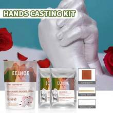 1 Set Easy To Operate, Easy To Use, Easy To Shape Couples 3D Handcasting Kit, Clone Handprint Molding And Casting Set, Delicate Hand Model Souvenir, 200g Formula, For DIY Sculpture, Memory And Anniversary Gift, 3D Clone Model Suitable For Living Room And Bedroom Decor, Ideal For Valentine's Day, Anniversary, Mother's Day, Party And Birthday - Multicolor - View 9