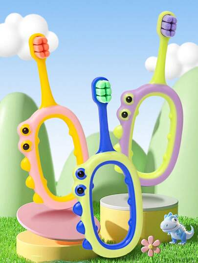 2 Stück/Set 12+ Monate Baby Zahnbürste - Säuglings Zahnbürste - Weiche Borsten, Empfindliches Zahnfleisch - Kinderzahnbürstenkopf - Baby Zahnbürste - Kinderzahnbürste - Einfache Aufbewahrung - Neutral für Mädchen und Jungen