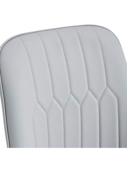 Pack Chairs, Moderne Zwart Dining Stoel PU Leather Cushion Metal Legs, Various Scenes Such As Room, Kitchen Bedroom. view 6