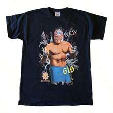 WWE Pro Wrestling Rhea Ripley Vintage Unisex T-Shirt - 黑色11 - 查看 1