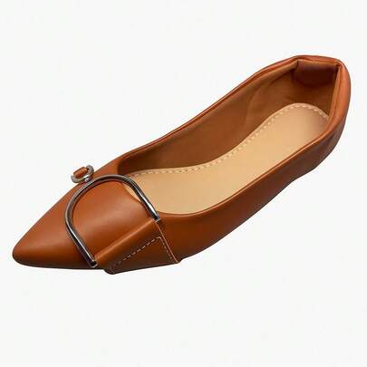 Sapatilha Bico Alongada Feminina Casual Confortável Sapato feminino Alongada D