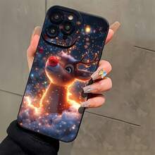 Neue frische und schöne heilende Sternen-Schneeflocken süße Weihnachts-Hirsch kreative heiß verkaufte Handyhülle - geeignet für iPhone 17 Air/17/16E/7/8/Xr/Xs/X/11/12/13/14/15/16/Pro/Pro Max/Plus, stoßfest und vollständiger Schutz für das Telefon, ein Geschenk für Freunde - Antikweiß - View 1
