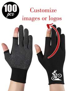 可定制Logo和设计，可选100双/50双/10双/2双/1双。采用耐用加厚尼龙材质，防滑耐磨。粘点式骑行手套，提供保护、耐磨、防撞、防老茧功能。适合日常工作、骑行、徒步等户外活动，男女通用。 - 彩色 - 查看 7