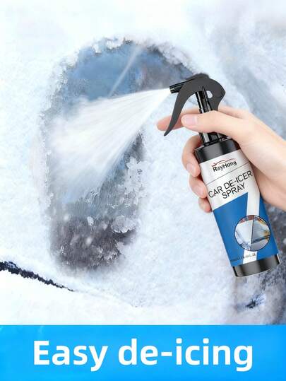 rayhong Car Deicing Spray - Windshield & Window Deicing & Defrosting Spray, Quickly Removes Snow, Prevents Glass Cracking & Freezing, Extends Glass Lifespan, Improves Driving Visibility