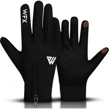 WESTWOOD FOX Guantes de invierno para pantalla táctil, antideslizantes, cálidos, resistentes al viento, térmicos, para hombres y mujeres, conducir - Negro - Ver 12
