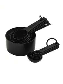 A Set Of 10-Piece Kitchen Measuring Cups And Spoons Set, Stackable Measuring Cups And Spoons, Cooking And Baking Kitchen Tools, Suitable For Halloween, Christmas, Thanksgiving, Kitchen, Dining Room, Outdoor, Baking, Measuring Cups, Kitchen Accessories And Other Supplies.