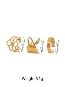 Aomogo 1pc Stainless Steel Bowknot Open Ring, Sweet & Fashionable Daily Accessory For Women Valentines,Mom,Mother,Mother's Day,Gift