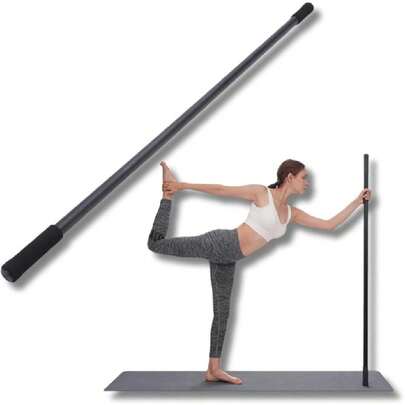 Stick de Estiramiento Ajustable de Yoga  - 5 Pies, 4 Varillas de Acero, Manijas de Espuma - Palo de Ejercicio para Balance, Flexibilidad y Movilidad,26994930
