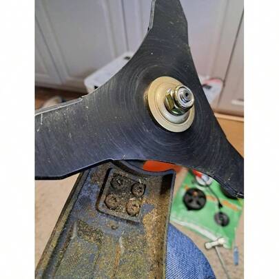 4Pack Blade Nut, M10 * 1.25 Left - Hand Threaded Flange Nut Part, Used Lawn Mower Cutting Trimmer Accessories