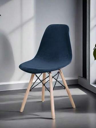 1件装，2件装，纯色银狐绒，天鹅绒，椅套，弹性椅套，北欧化妆凳，耐磨耐脏耐猫爪，家居用品，纯色，靠背椅套，坐垫套，适用于酒店、家庭、餐厅