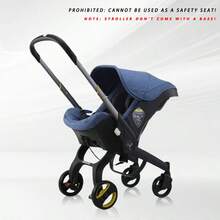 Baby Stroller | Basket Bi-Directional Lightweight Foldable Cart | Perfect For Travel And Shopping, Ideal As A Mother's Day, Halloween, Or Christmas Gift - 藍色 - 查看 2