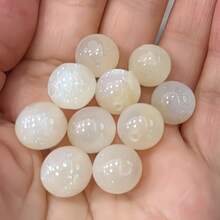 16mm 10pcs Glossy Cat Eye Resin Beads - Galaxy Mermaid Subtle Sparkle Resin Round Beads, Smooth Beads Suitable For DIY Jewelry Making - Unisex Accessories - Multicolor - View 18