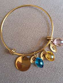 Custom Birthstone Bracelet For Mom Personalized Birthstone Jewelry Grandma Gift Family Birthstone Initial Mother's Day Gift Expecting Mom,Christmas Gifts,Delicate Romance - Multicolor - View 12