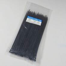 100根多用途塑料扎带，柔软耐用，适用于园艺捆扎，快速固定植物和草坪，使用方便。