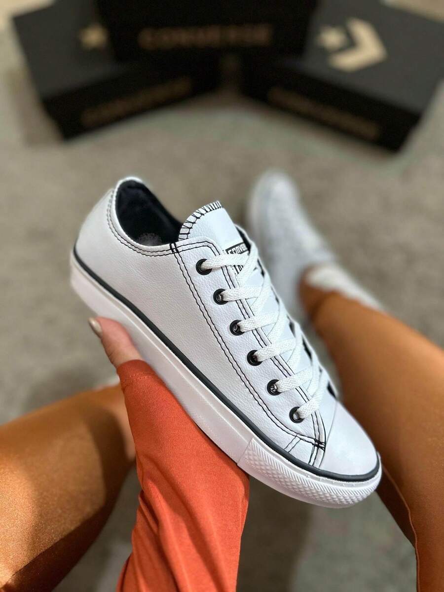 Women's Casual Tennis Shoes For Gym, Sport, And Leisure - All Pegada Certa - Comfortable And Classic - 白色 - 查看 1