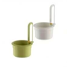 1pc Hands-Free Pressure Drain Basket, Food Residue Filter Basket, Hanging Sink Drain Basket, One-Touch Pressure Drain Basket, Kitchen Plant Rack, Faucet Drain Basket, Independent Drain Basket, Kitchen Storage, Sponge Drain Basket, Dishcloth Drain Basket, Soap Drain Basket - Suitable For Kitchen And Bathroom, Kitchen Supplies, Kitchen Accessories, Kitchen Tools - Multicolor - View 4
