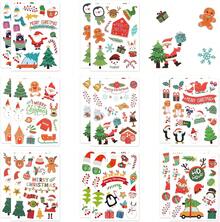 Simpeak 228 Piezas de Pegatinas, Pegatina Autoadhesiva de Santa Claus y Pingüino con Árbol, Pegatina de Sello de Regalo, Pegatinas de Invierno Lindas para Regalo de Navidad, 16 Hojas, 8 Estilos. - 1 - Ver 6