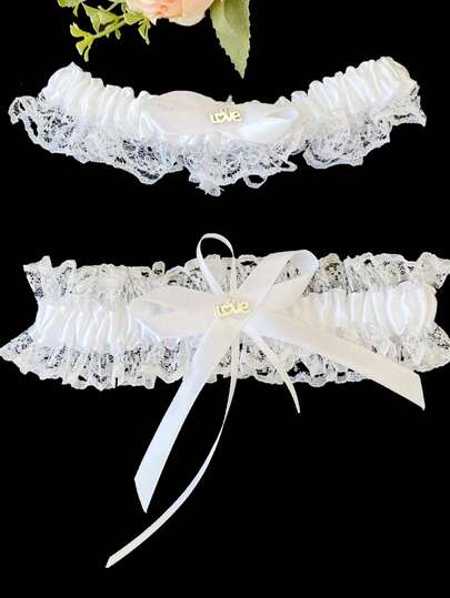 Bridal Garter, Sexy Lingerie Bow Garter Belt, Leg Harness, Leg Jewelry, Removable Accessory, Wedding Game Prop, Suitable For Any Wedding