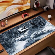 1个装鼠标垫 游戏电脑 新款定制家用键盘垫 鼠标垫 桌垫 笔记本电脑地毯 防滑鼠标垫 森林雪景 - 彩色 - 查看 35