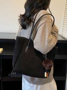 1 pezzo Borsa a tracolla retrò chic alla moda per donna, adatta per feste, banchetti, pendolarismo quotidiano, può contenere telefono, specchio, chiavi, rossetto, portafoglio, ideale come regalo di Natale, regalo per la festa della mamma, regalo di compleanno, sorpresa di compleanno - Multicolore - Visualizzare 2