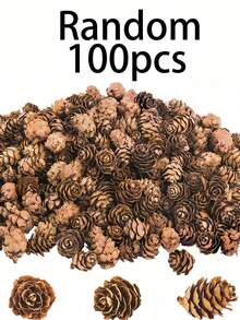 100/50/30/10 Peças Pinhas Artificiais, Pinhas Decorativas Miniatura Convenientes para Feriados de Outono/Inverno, Pinhas Falsas Realistas para Coroa de Natal, Decoração de Casa, Decoração de Pinhas em Estilo Rústico e Campestre - Tamanhos Grande, Médio e Mini, Adequadas para Mesas, Árvores, Decoração de Casa, Artesanato de Natal DIY, Decoração de Quarto de Outono, Decoração Doméstica de Plantas Falsas, Decoração de Quarto de Natal