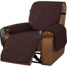 Sofa Slipcover Reversible Sofa Cover Water Resistant Couch Cover With Adjustable Straps Washable Couch Cover For Dogs Pets Recliner Brown Beige - Brown - View 1