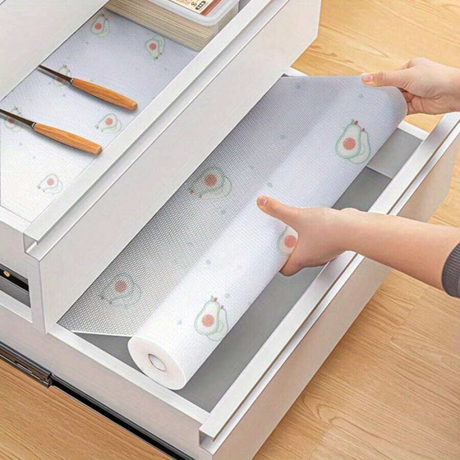 1 片抽屉垫，两种尺寸可选（30 厘米 x 100 厘米 / 30 厘米 x 150 厘米），防水、防油、防潮、防尘，适用于衣柜、鞋柜、橱柜等。 - 白色 - 查看 1