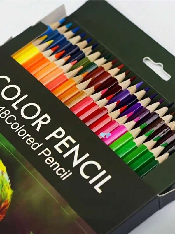 18/36/48 Color Pencil Set, Suitable For Adult/Student/Artist Coloring Book, Professional Bright Artist Painting Sketch Mixed Color Shading, High Quality Soft Core Oil Pencil, Halloween Thanksgiving Christmas Gift