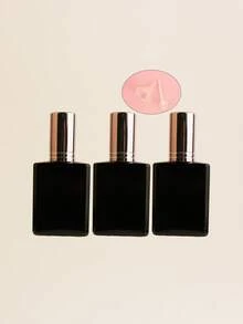 مجموعة من 3/5/10/20 قطعة من زجاجات الرذاذ المسطحة السوداء القابلة لإعادة التعبئة سعة 15 مل، رشاشات محمولة للتونر/العطر، أغطية رشاش باللون الذهبي الوردي/البنفسجي/الوردي، مع قمع وأداة إعادة التعبئة مضمنة - متعدد الألوان - مشاهدة 25