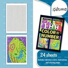 100pcs Digit Coloring Task Series: Mosaic Pixel Art, Halloween Digit Coloring, Secret Pixel Scenes And More, Fun To Improve Focus, Challenging, Suitable For Teens & Adults (11.69x8.26 Inches, 24 Double-Sided Coloring Pages), Christmas Gift, Thanksgiving Gift, New Year Gift, Back To School Gift - Multicolor - View 3