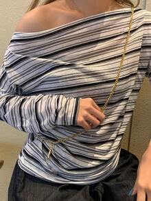 1pc Golden Metal Chain Strap With Clips, Phone Lanyard Necklace With Transparent Card Holder - Gold - View 3