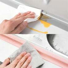 1 Roll 3.2M Waterproof Mildew-Proof Bathroom Sealing Strip, Self-Adhesive Sealant Tape For Kitchen And Bathroom, Waterproof Tape To Prevent Moisture, Decorative Sink Sealing Sticker, Suitable For Workshop, Kitchen, Bathroom, Home, Random Color And Style (Suitable For Smooth Surface, Ensure The Application Surface Is Clean And Flat Before Use)