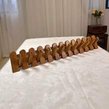 1 szt. Drewniany wieszak ścienny na ubrania, nowoczesny organizer wiszący w stylu fortepianu na ubrania, klucze, czapki, ręczniki, wieszak oszczędzający miejsce w przedpokoju (montaż przykręcany lub bezśrubowy)