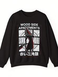 Wood Side Apartts Monster Uni Crewneck Sweatshirt  Si Hill Video Game  Gaming  Gamer  Pyramid Head  Downpour  Horror - 款式30 - 查看 1