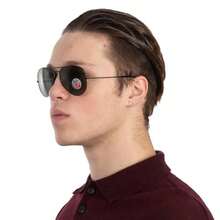 Ray-Ban Ray Ban Aviator Classic Polarized Green Unisex Sunglasses RB3025 002/58 62 |  | Men Sunglasses - Green - View 2