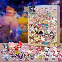 Hello Kitty Christmas Countdown Calendar - 24 Cute Character Surprise Blind Boxes, Resin Holiday Advent Calendar, Suitable For Party And Collector's Gifts (No Batteries Required), Holiday Decor, Fun Design And Exquisite Illustrations, Christmas Decorations, Women's Advent Calendar, Christmas Advent Calendar - View 1