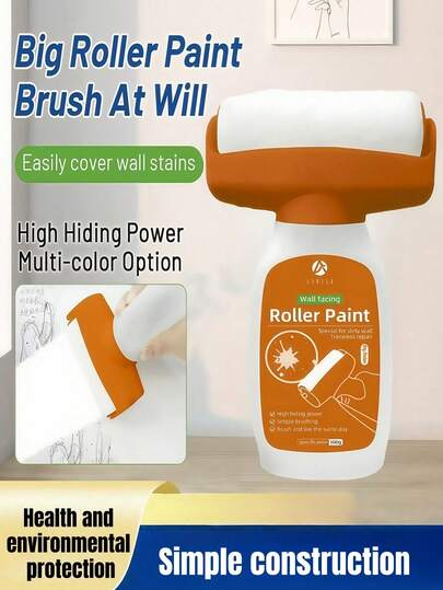 Wall Roller Paint Clean Waterborne White Interior Latex Paint Convenient Construction Improve Efficiency Easy To Repair Lower Cost Good Texture Wide Range Of Applications Strong Coverage Easy To Operate And Random Shipment Of New And Old Models And Colors