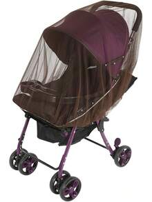 150cm Mosquitera para Cochecito de Bebé Niños Carro de Bebé Mosquitera Red Antiinsectos Universal Cubierta Completa de Insectos y Mosquitos(Café) - 1 - Ver 2