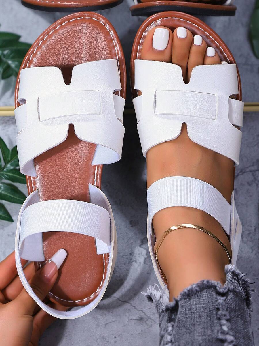 Women's Fashion Versatile Slip-On Comfortable Flat Sandals, Summer